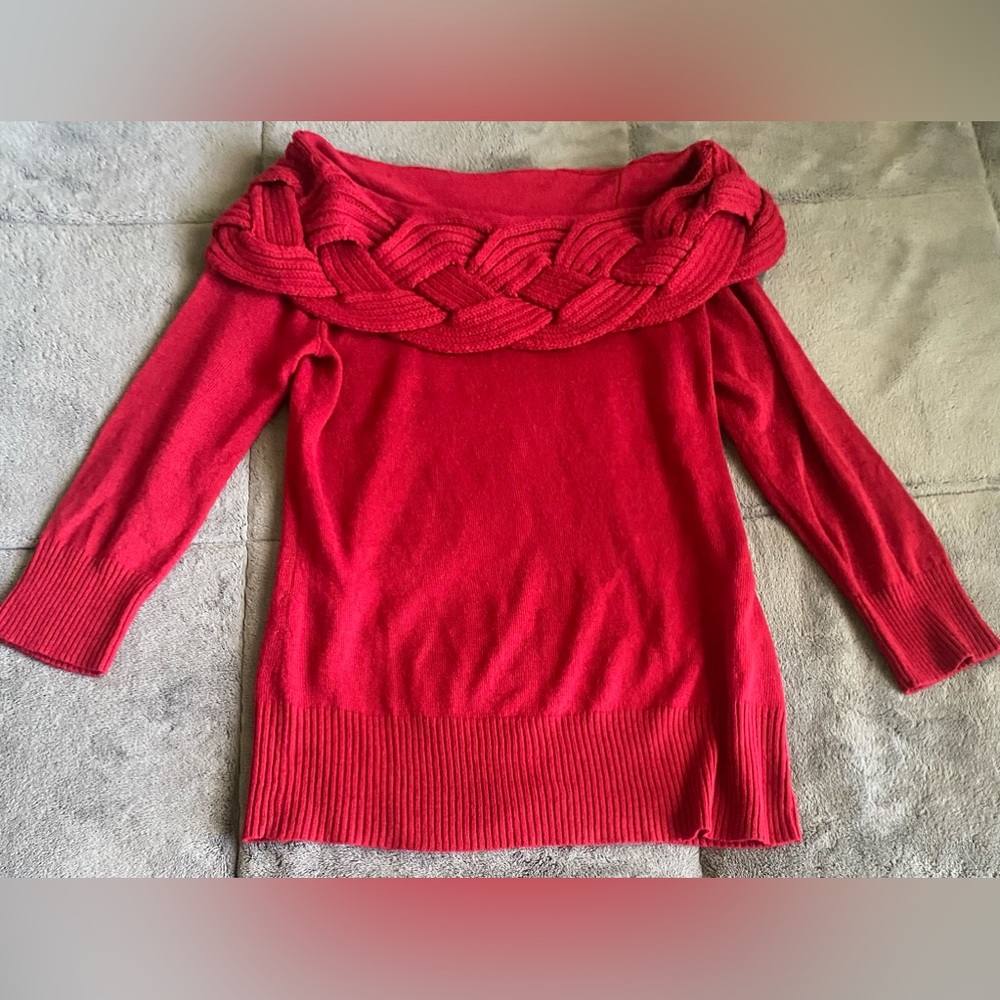 Spense Scoop Neck Knit Sweater